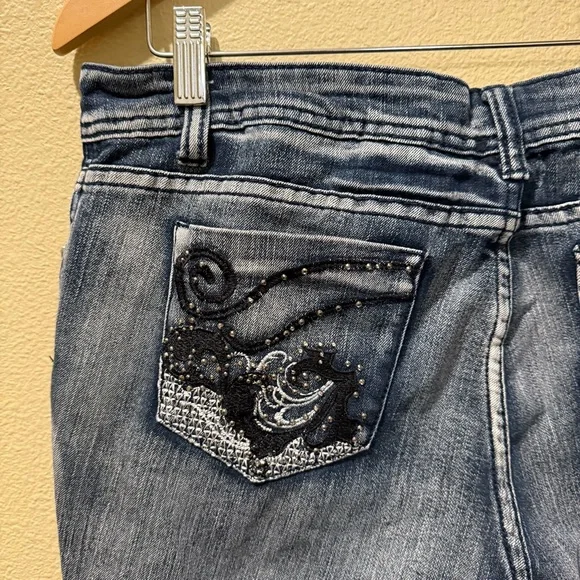 Women’s Size 11 Cool-G Dark Blue Stone Wash Skinny Jeans - Picture 11 of 12